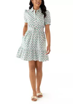 Women's Shell Print Shirt Dress | Belk