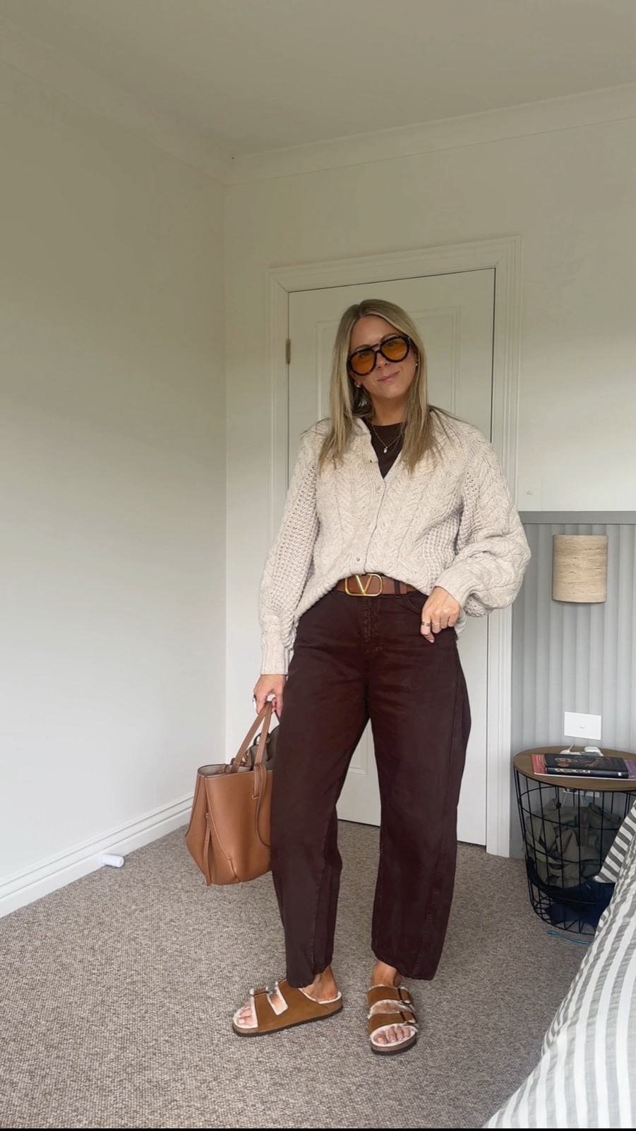 When in doubt, go with barrel leg jeans. And when wanting to be a little more fun and fabulous, go with chocolate barrel leg jeans 🤎 I’m in a 12 in the jeans, and a medium in the tee and cardi x

#LTKaustralia #LTKsummer #LTKstyletip