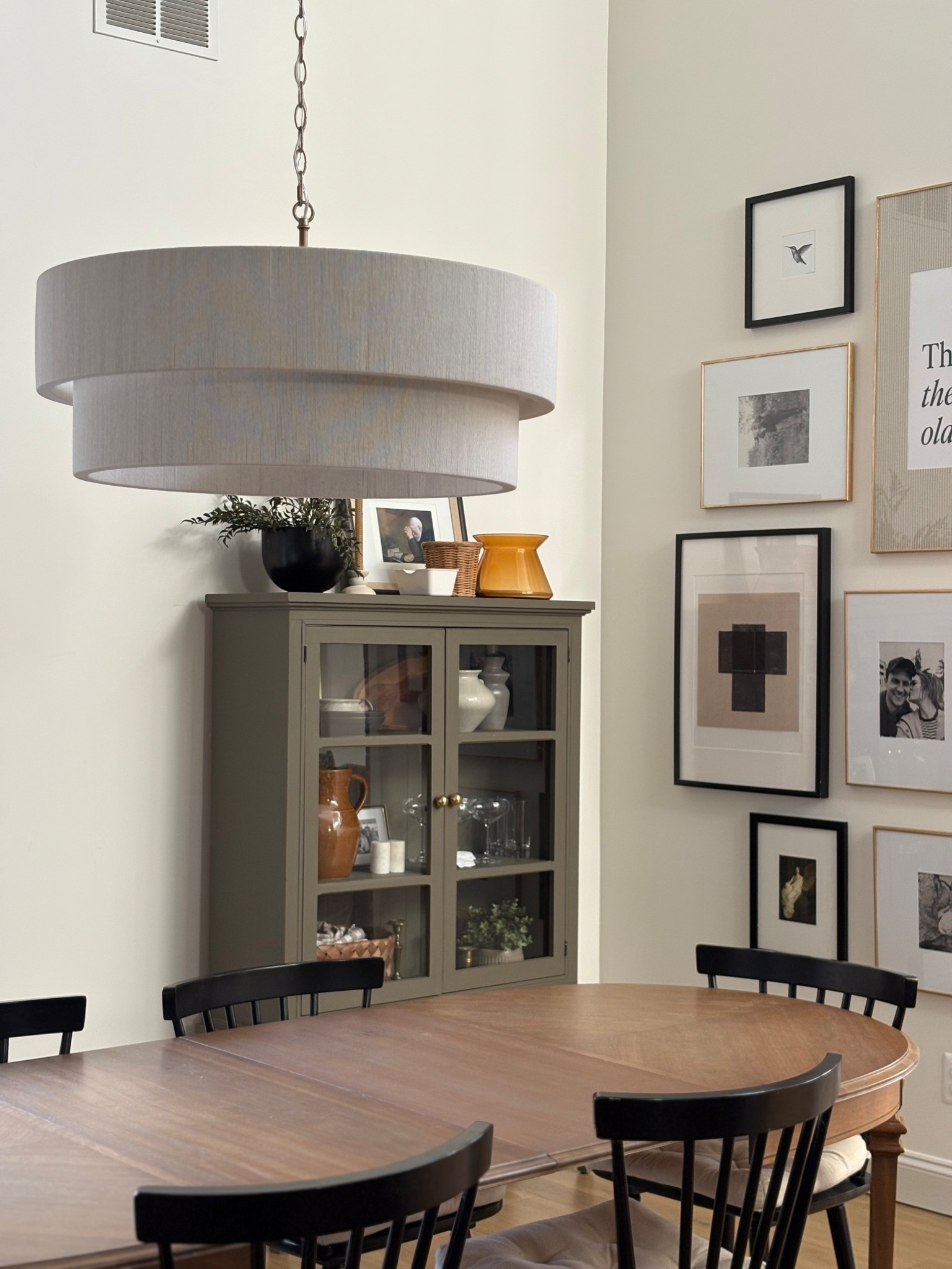 Gallery wall in the works 👀

#diningroom #chandelier #gallerywall #home #homedecor #lightfixtures 

#LTKHome