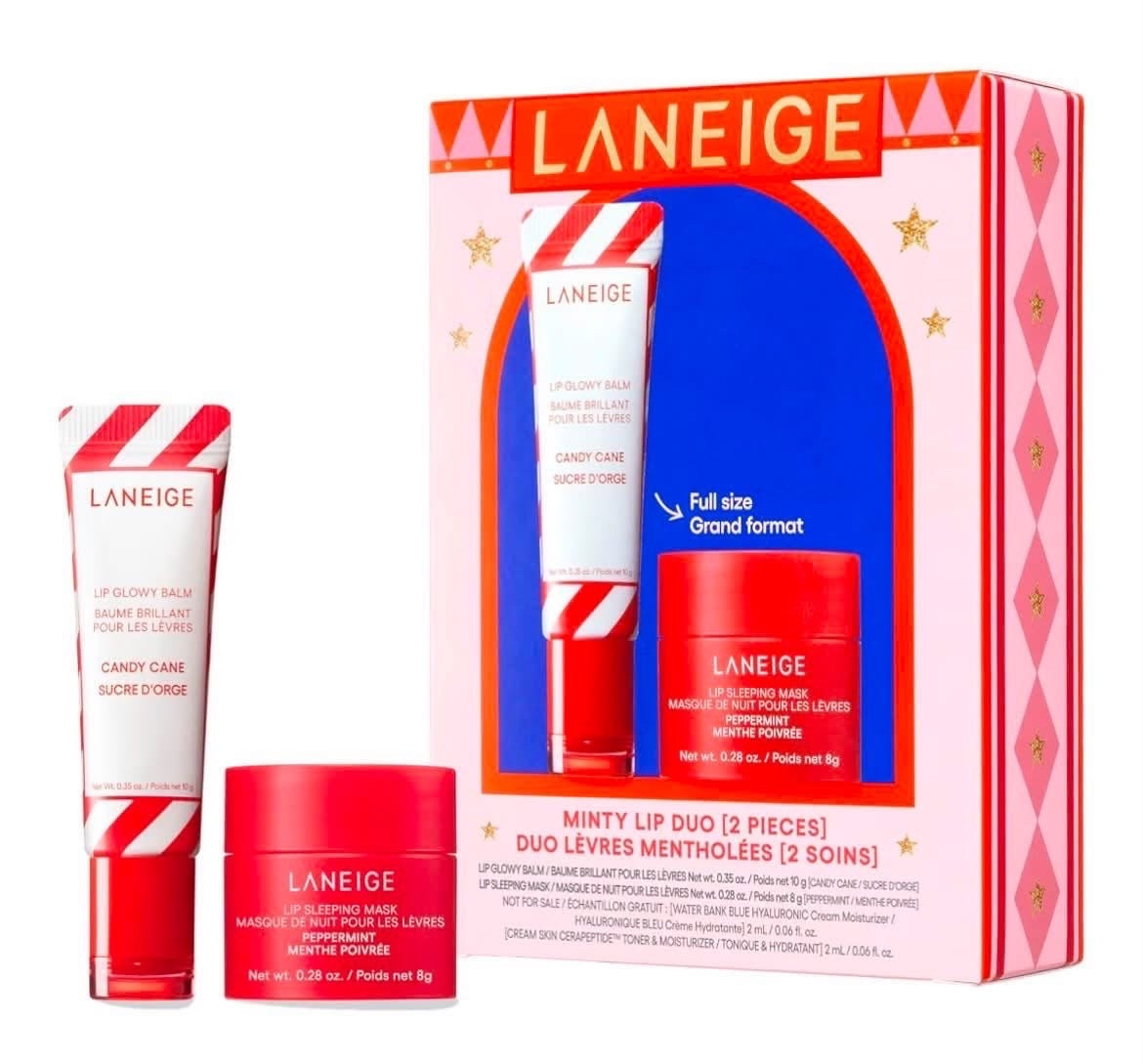 The Laneige Minty Lip Duo is back in stock at Amazon - and only $16.80 today! 😳 This limited edition set sold out SO fast last year after launching, and now it’s available again with two products that each are valued at almost the full price of the set on their own. The set includes Lip Glowy Balm in Candy Cane and Lip Sleeping Mask in Peppermint - highly recommend ❤️🤍 Not too early to grab for holiday gifting, either!

#LTKSeasonal #LTKSaleAlert #LTKBeauty