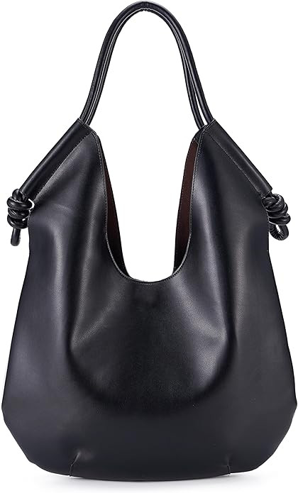 Large Hobo Bag for Women PU Leather Bag Trendy Shoulder Bag Satchel for Work Travel | Amazon (US)