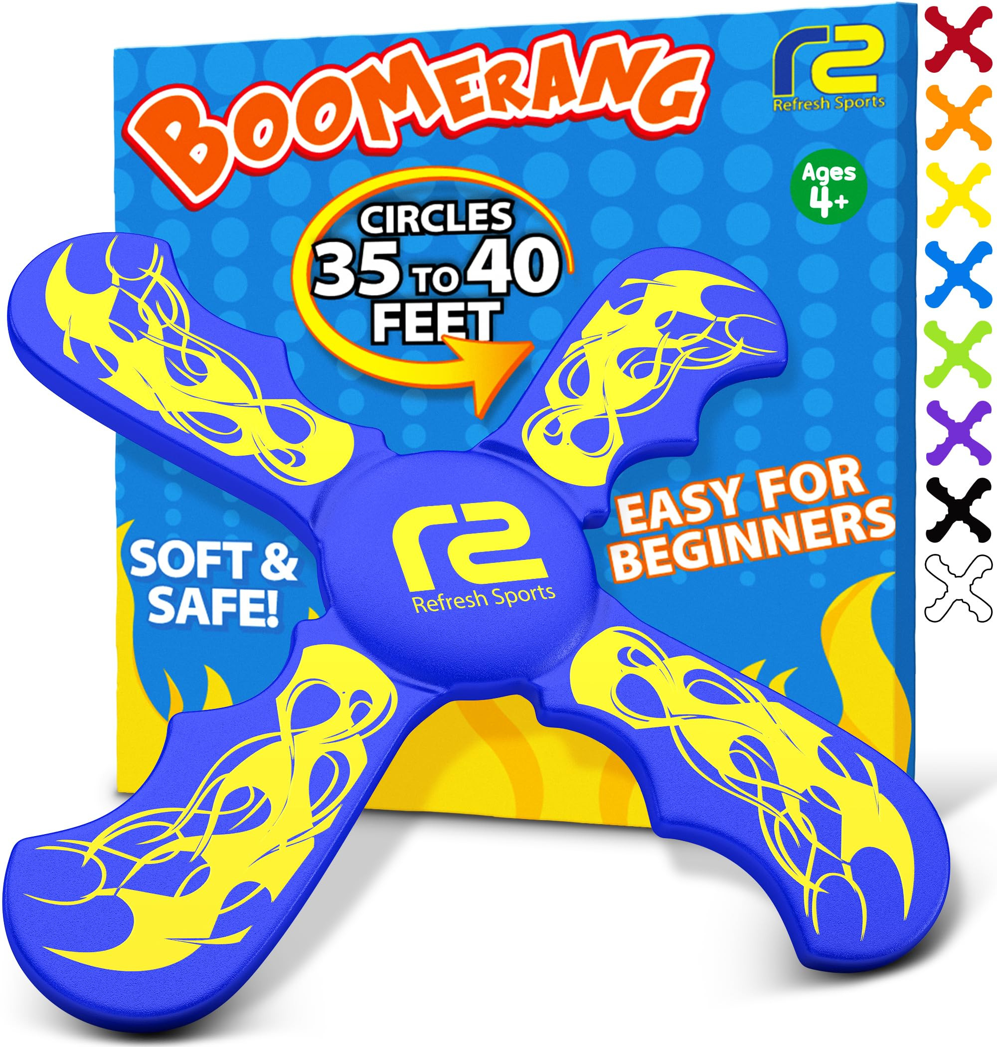 Fun Boomerang for Kids - Easter Basket Stuffers - Soft & Easy to Use - Best Gifts for 6 7 8 9 10 ... | Amazon (US)