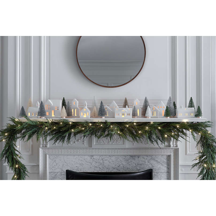 White Ceramic Holiday Lighthouse + Reviews | Crate & Barrel | Crate & Barrel