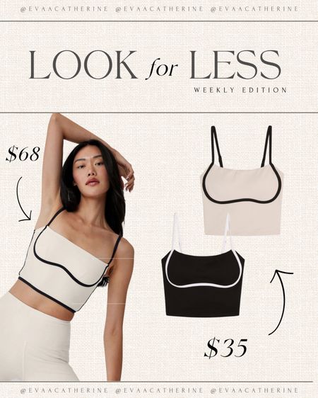 Same look, 1/2 the price 🤍 Gilly Hicks just dropped their own version of the Alo Airbrush Streamlined Bra and they are so soft!! 