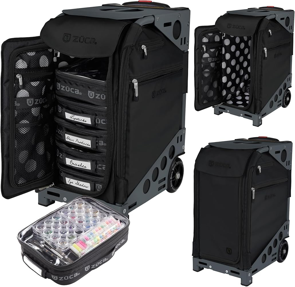 ZUCA Travel Cases for Artists and Professionals - Makeup Case with 5 Vinyl Utility Pouches, Trave... | Amazon (US)