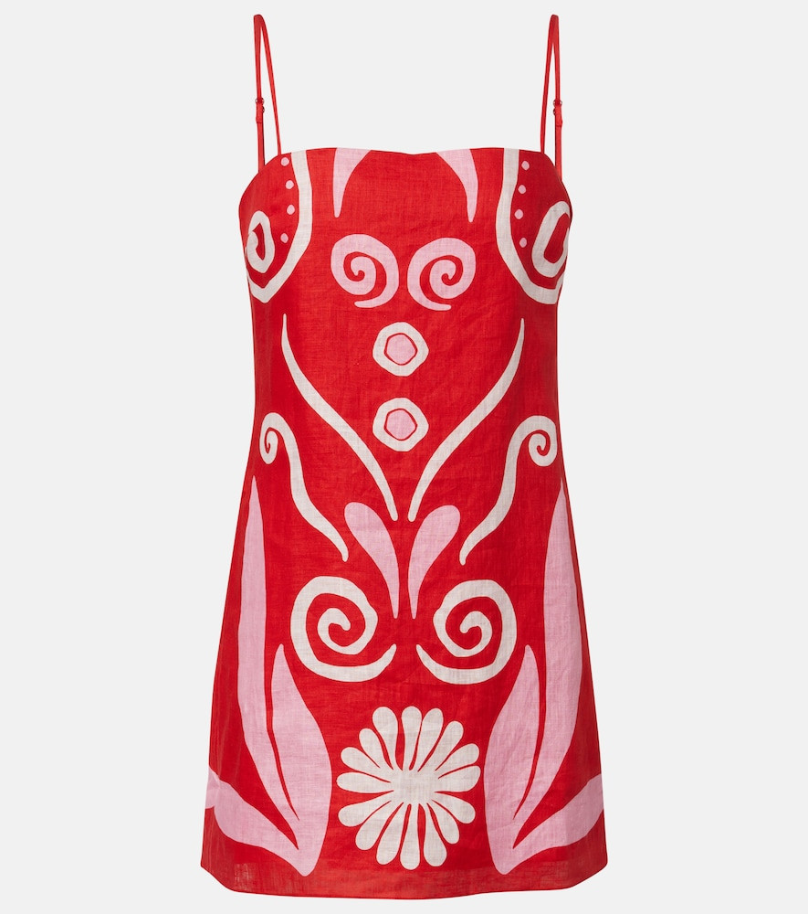 Cala de la Cruz Ancona printed linen minidress | Mytheresa (US/CA)