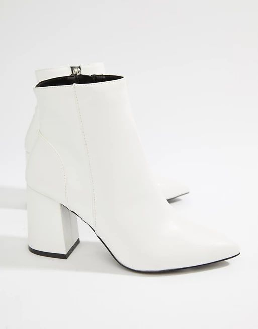 Miss Selfridge pointed toe heeled ankle boot | ASOS US