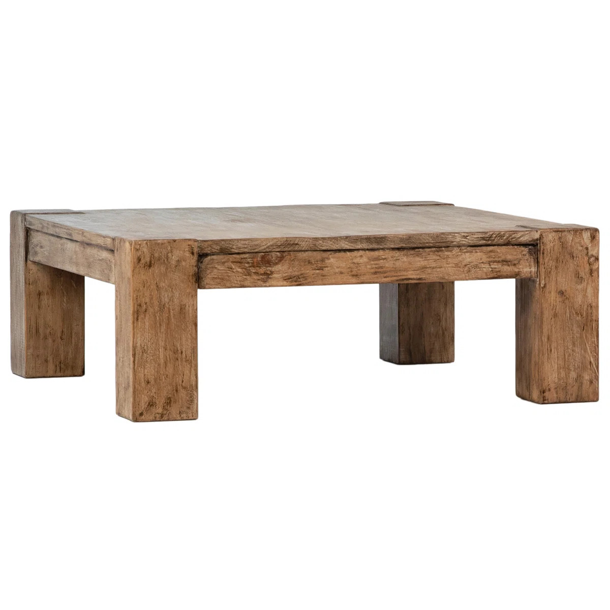 Parson Reclaimed Pine Wood Coffee Table, Natural | Wayfair North America
