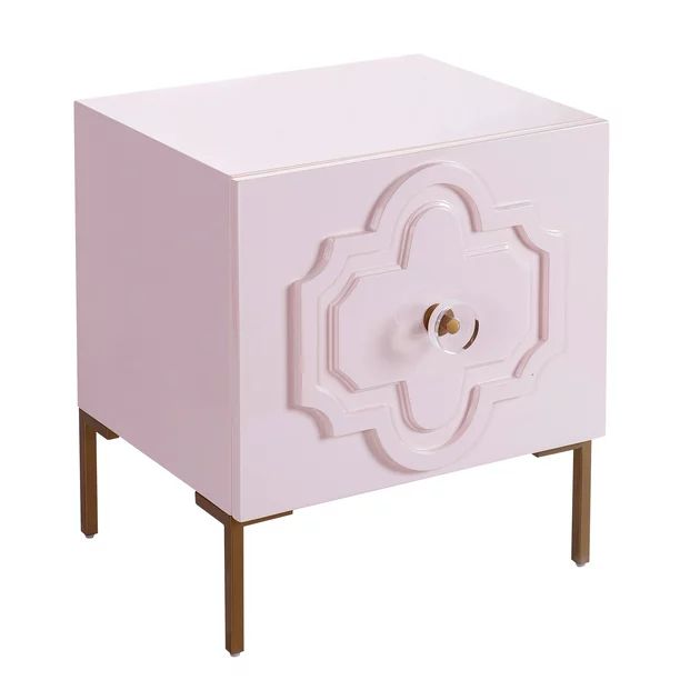TOV Furniture Anna Pink Lacquer Side Table | Walmart (US)
