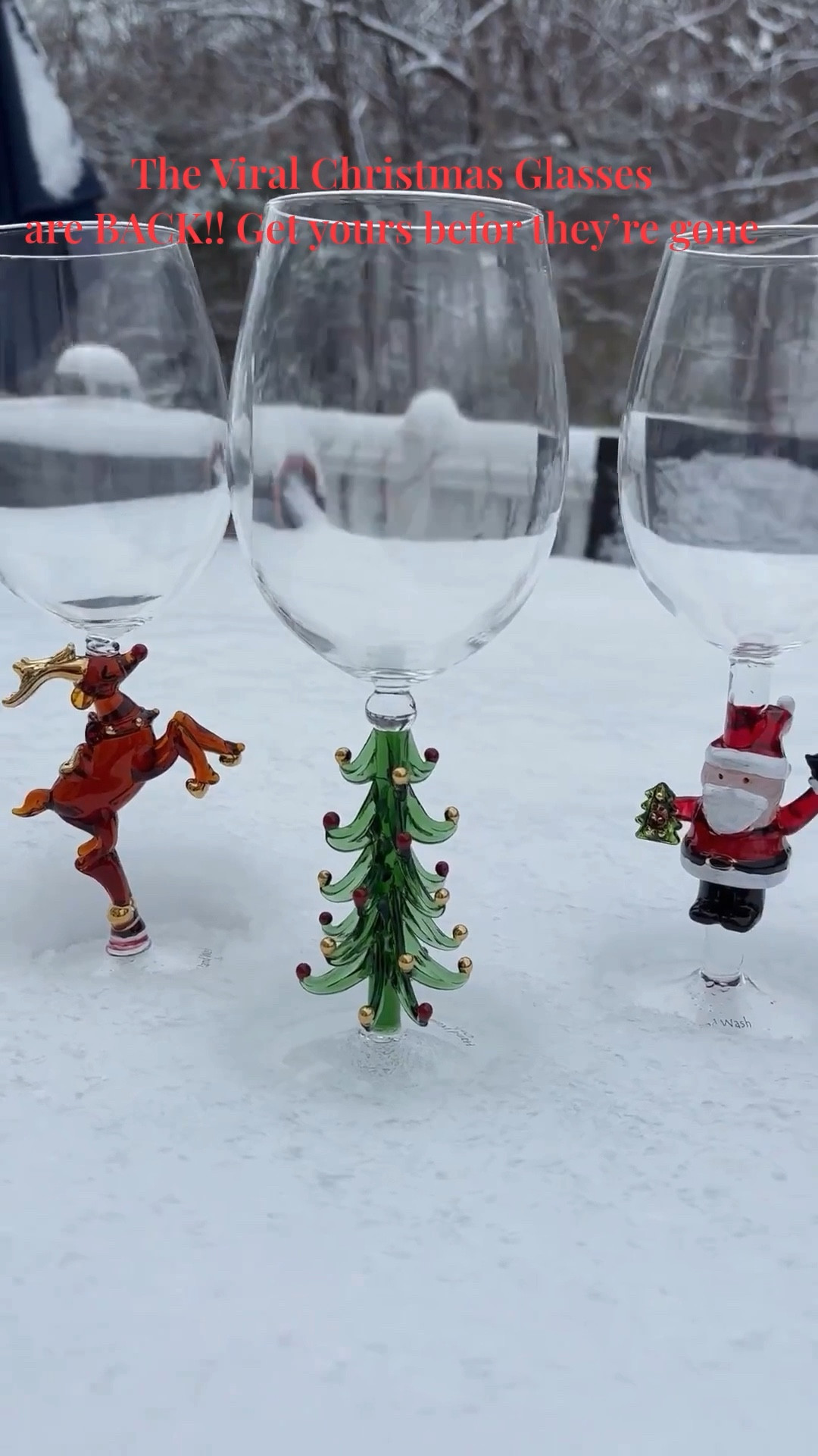 My most loved viral Christmas glasses are back in stock! These glasses are just perfection and bring the holiday cheer! ✨

#LTKSeasonal #LTKHoliday #LTKGiftGuide