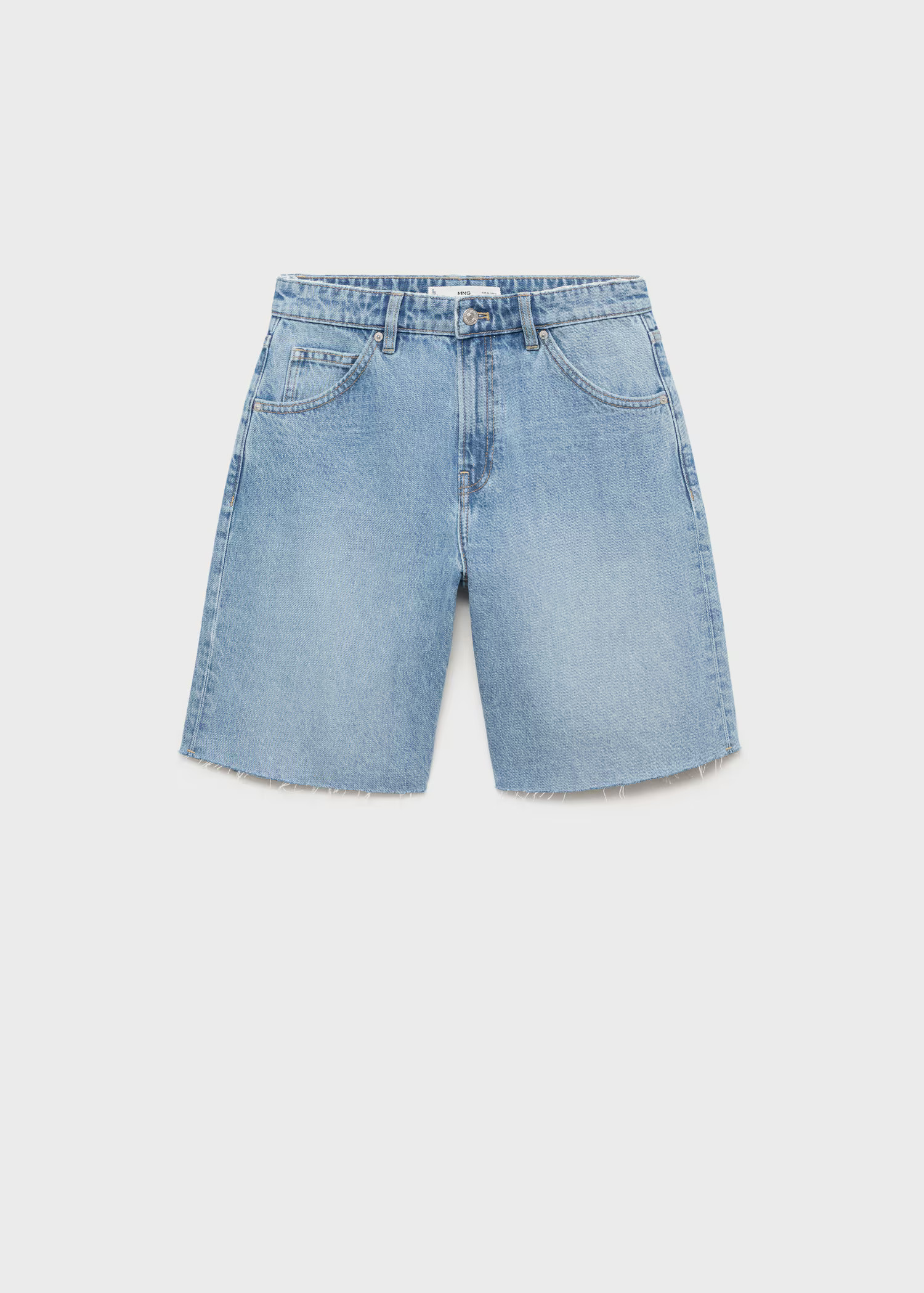 Jeans-Bermudashorts mit ausgefranstem Saum - Damen | MANGO Österreich | Mango EU