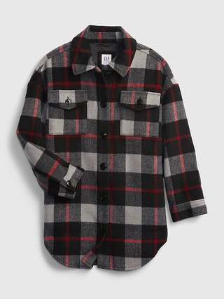 Kids Plaid Shirt Jacket | Gap (US)