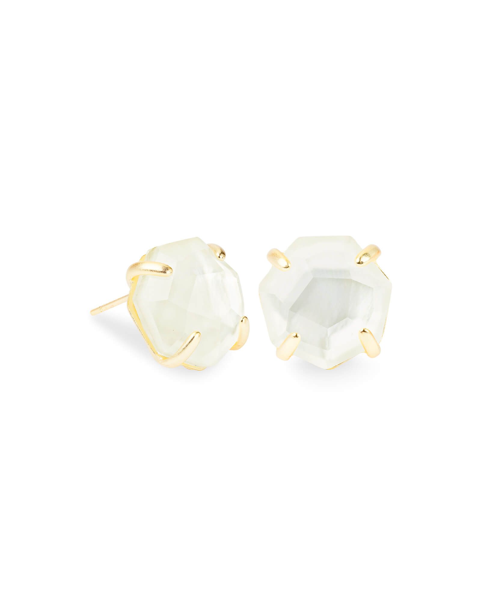 Ryan Gold Stud Earrings in Ivory Mother-of-Pearl | Kendra Scott | Kendra Scott