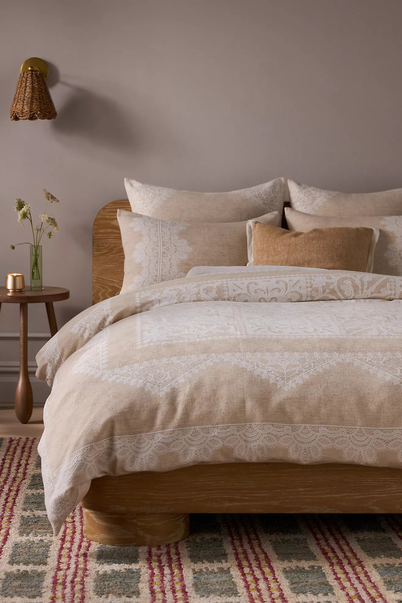 Avery Cotton & Linen Woven Duvet | Anthropologie (US)