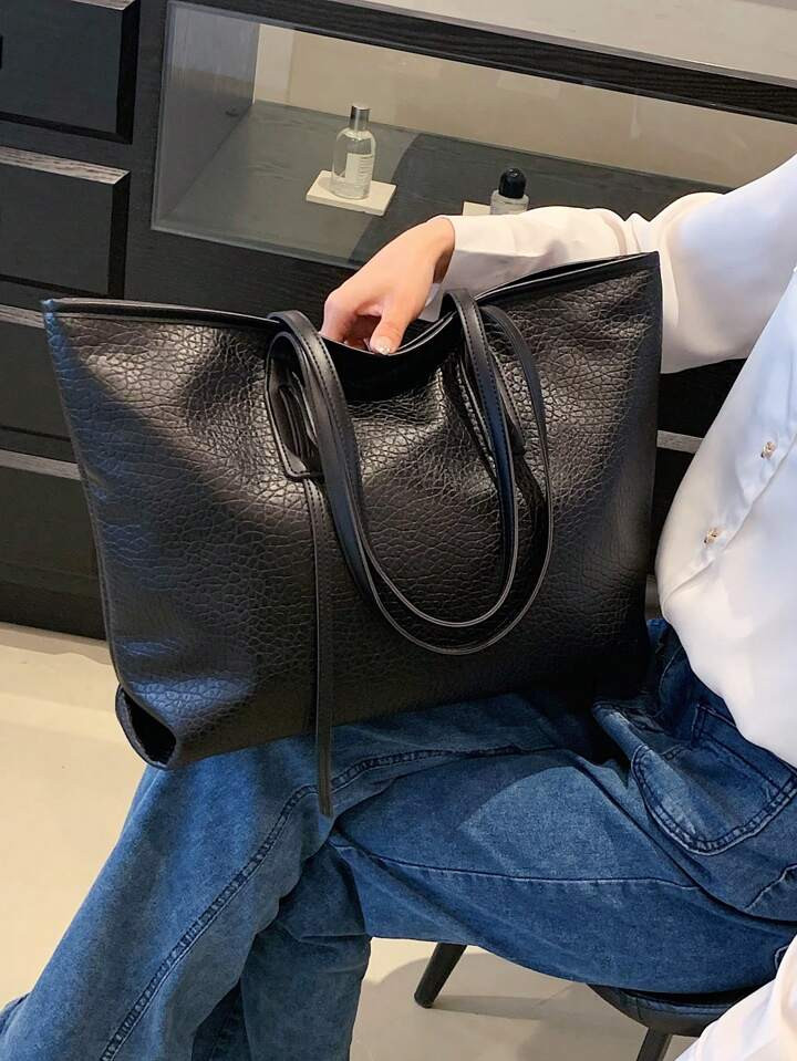 Mother Day Gift Mom Bag Large Capacity Tote Bag Handbag Shoulder Bag  Texture Work Commute Armpit... | SHEIN