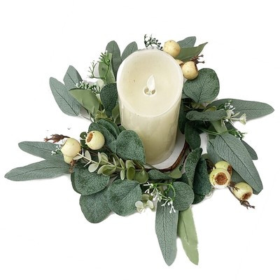 Christmas Candle Garlands Rings Simulation Mini Wreaths for Candle Christmas  | eBay | eBay AU