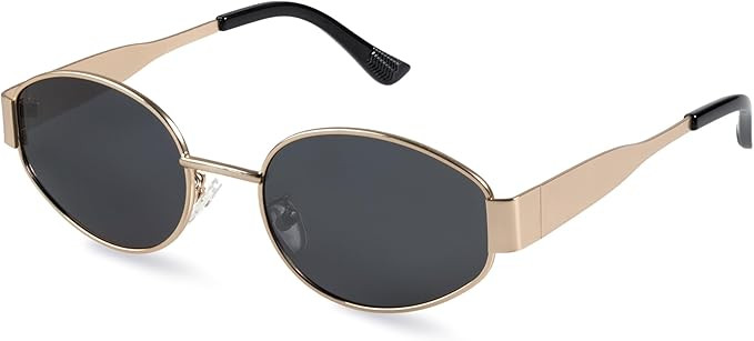 livho Oval Trendy Polarized Sunglasses Women Men, Retro Sun Glasses for Women Men 2024, Vintage C... | Amazon (US)
