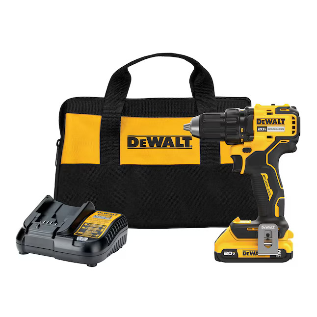 DEWALT 20-volt Max 1/2-in Keyless Brushless Cordless Drill (1-Battery, Charger and Soft Bag inclu... | Lowe's