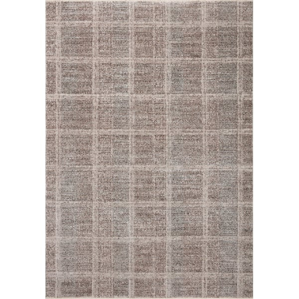 Ember EMB-10 Fog/Dove Plaid Area Rug | Rugs Direct