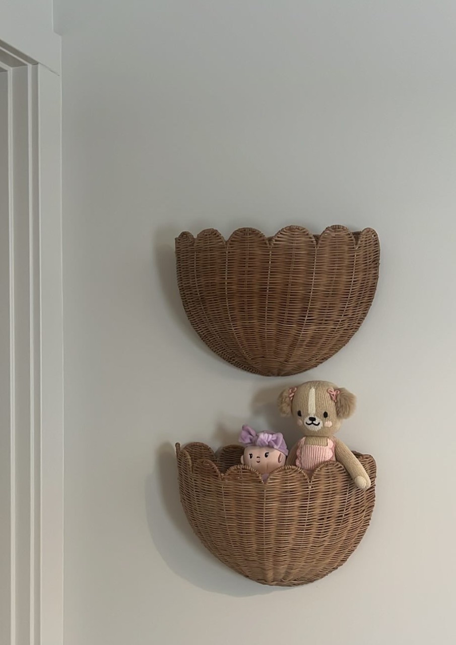 Nursery scalloped wall basket🩷

#LTKBaby #LTKHome