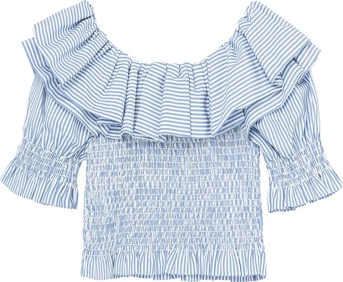 Kids' Smocked Ruffle Detail Top | Nordstrom