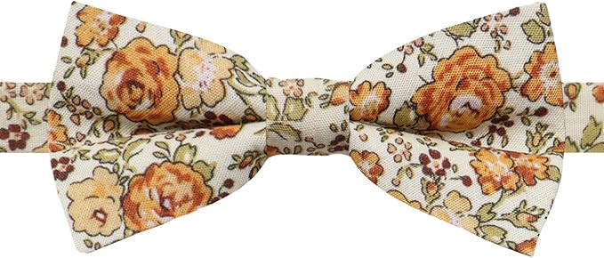 Cotton Bow Ties for Boys and Girls, Adjustable Floral Bow Tie Pre Tied Wild Flower Bowties for We... | Amazon (US)