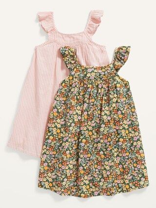 Printed Flutter-Sleeve Dress 2-Pack for Toddler Girls | Old Navy (US)