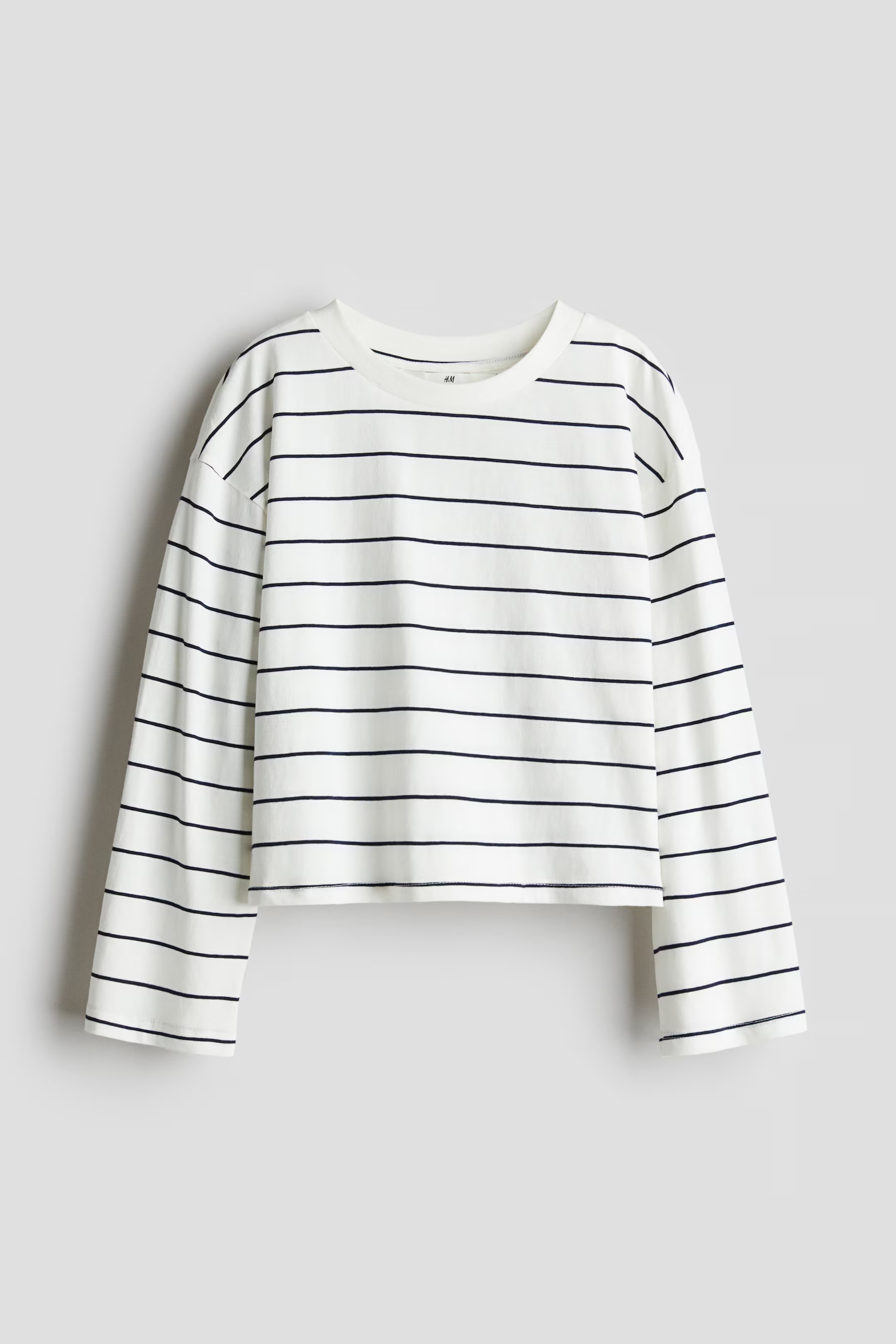 Long-Sleeved Cotton Jersey Top | H&M (US + CA)