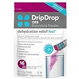 DripDrop ORS Electrolyte Powder For Dehydration Relief Fast For Workout, Hangover, Illness, & Travel | Amazon (US)