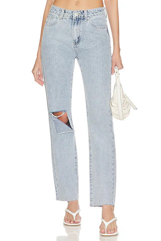 Dylan Straight Denim Jeans in Dark Wash | Revolve Clothing (Global)