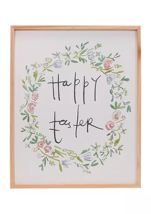 Happy Easter Wreath Wall Art | Belk