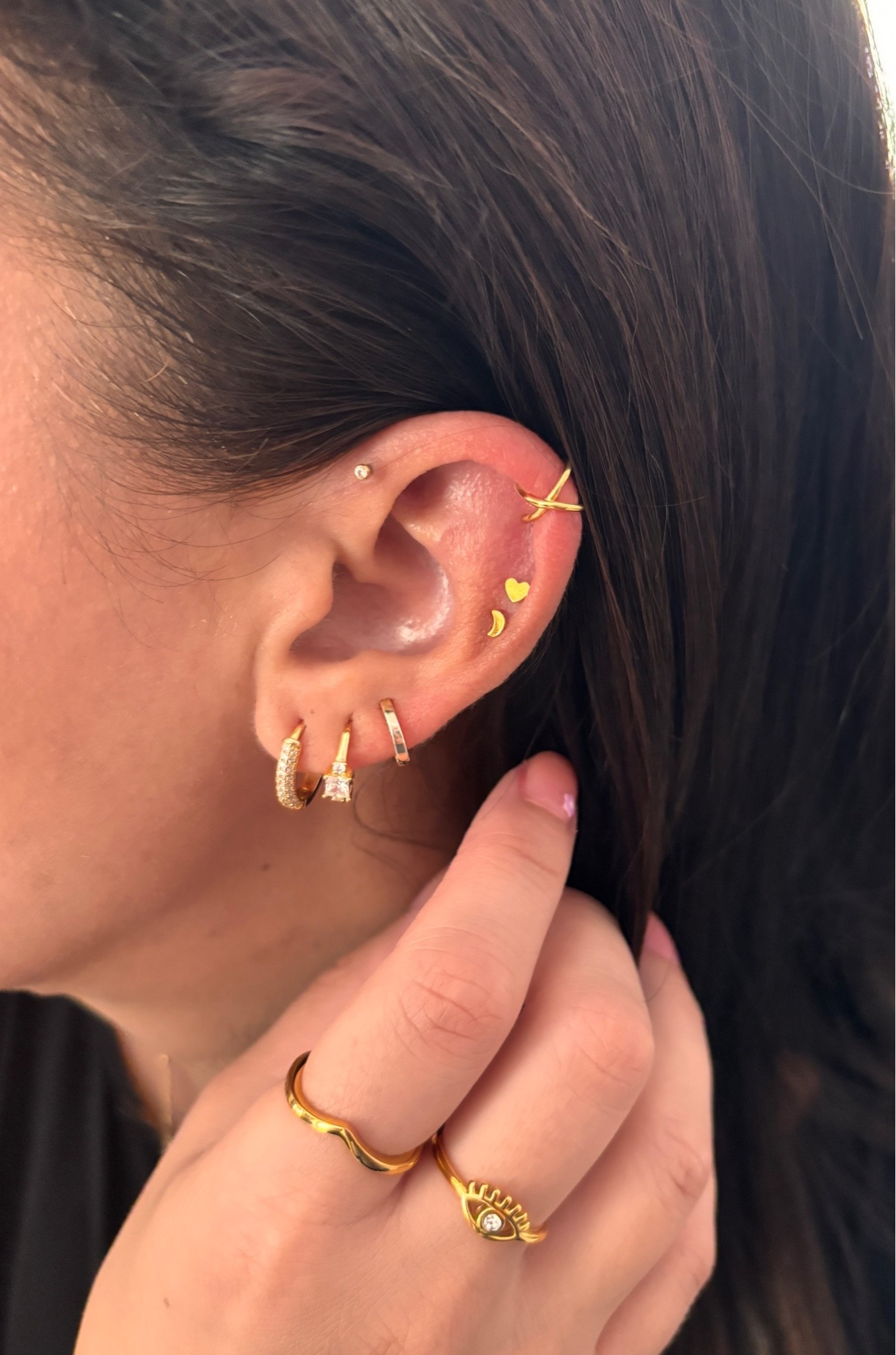 Favorite ear stack for the moment! Love gold in the summer with a bit of tan 😋

#LTKOver40 #LTKSeasonal #LTKootd