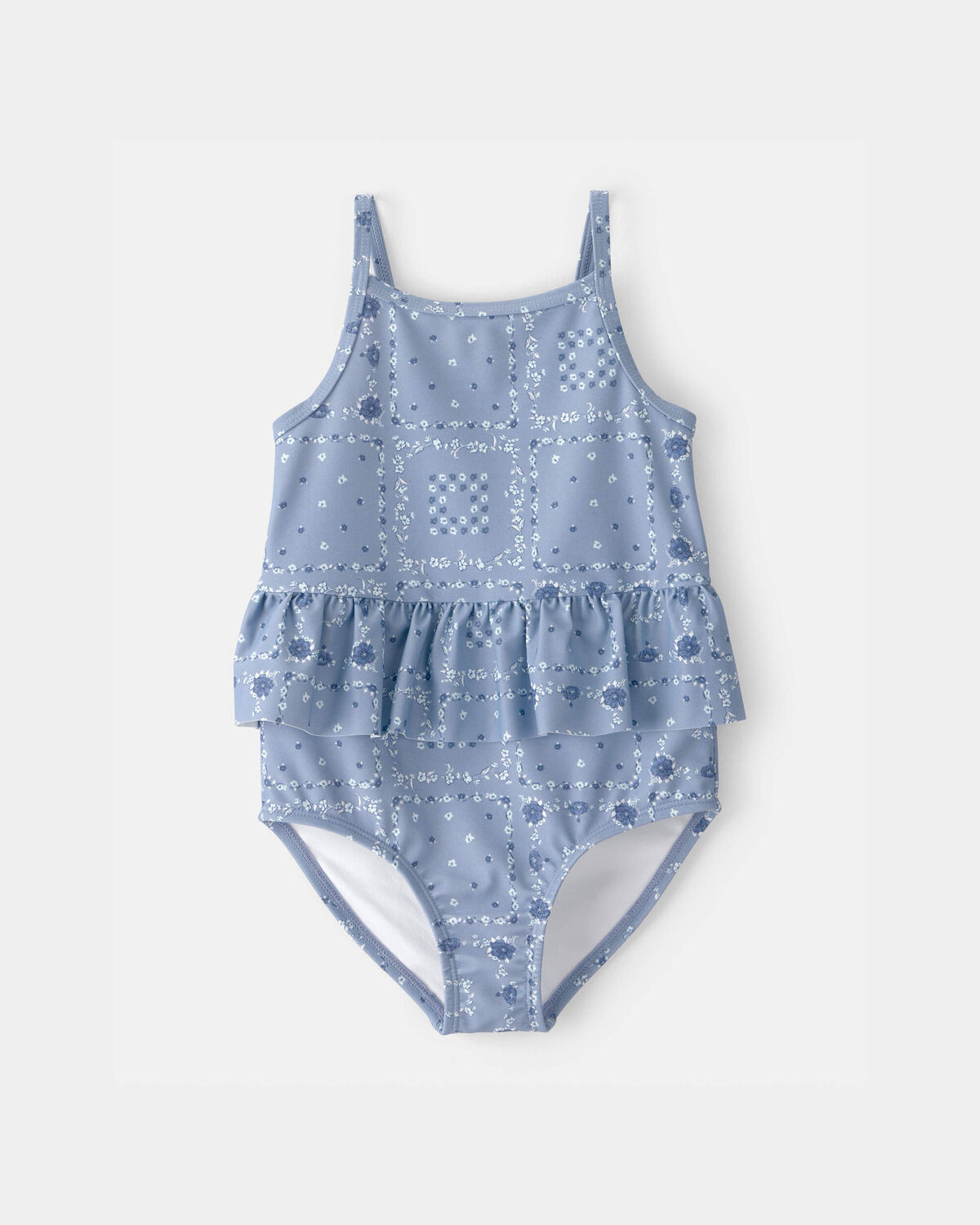 Toddler Girl Bandana Floral 1-Piece Swimsuit - Blue - OshKosh B'gosh | Carter's | Carter's Inc