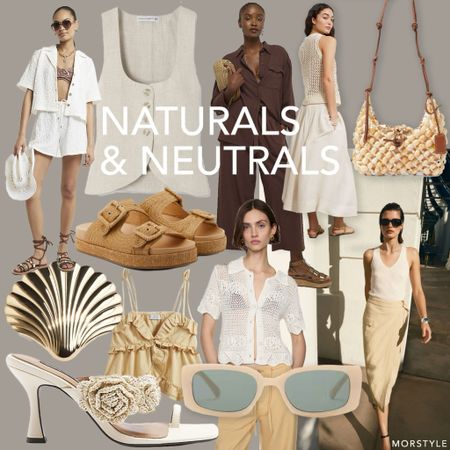 Naturals and neutrals 🐚

Shell hair clip, raffia bag, crochet sandal, cream sunglasses, Co offs set 

#LTKsummer #LTKstyletip #LTKuk