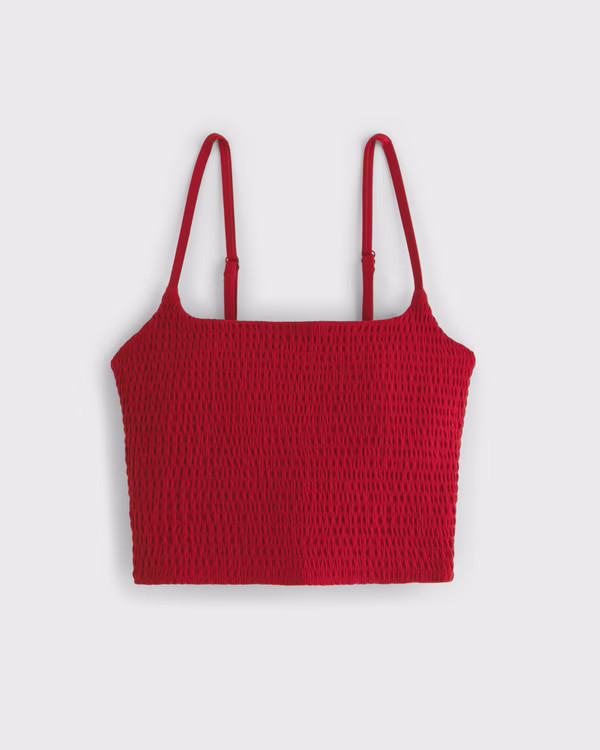 YPB studioFLEX Smocked Tank | Abercrombie & Fitch (US)