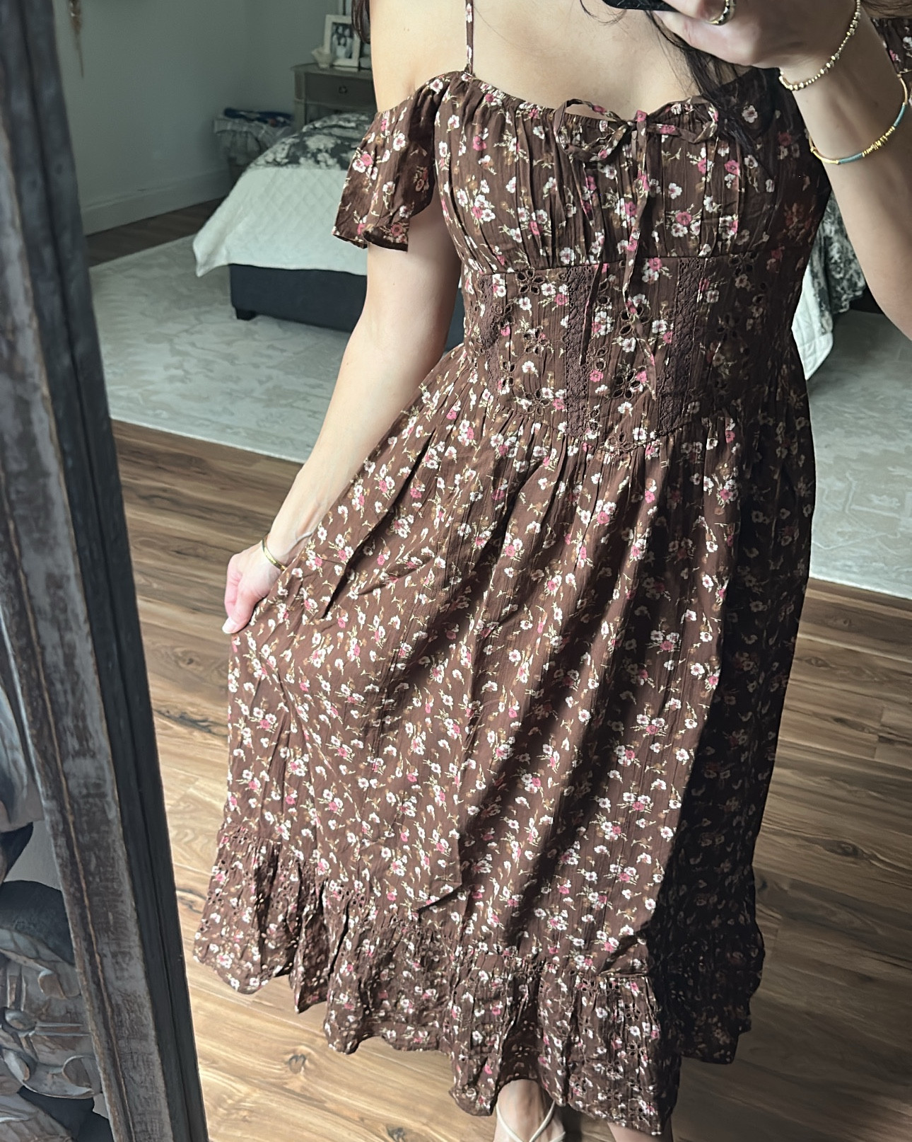 Off the shoulder or on? This one is a keeper 🤎🩷 wearing a size small. 

#LTKMothersDay #LTKTravel #LTKootd