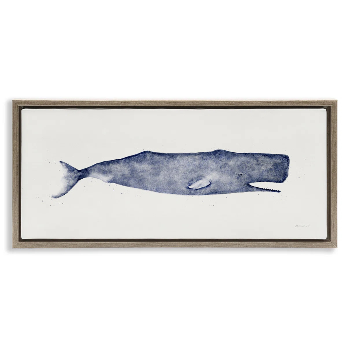 Classic Whale Watercolor Illustration | Wayfair North America