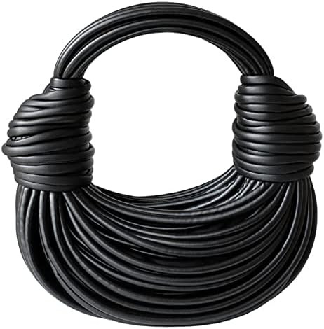 Hand-Woven Bread Women's Clutch Top Handle Satchel Shoulder Crossbody Creative Noodles Purses Und... | Amazon (US)