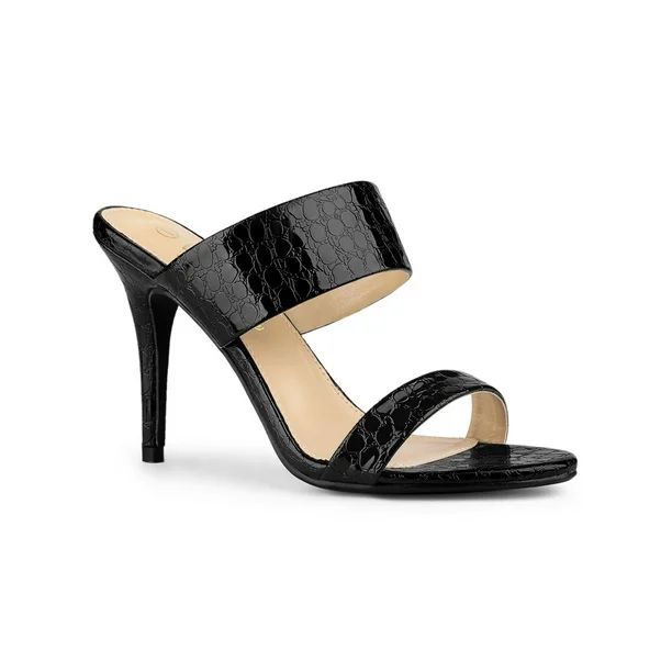 Allegra K Women's Sandals Stiletto Heels Open Toe Slide Sandals | Walmart (US)