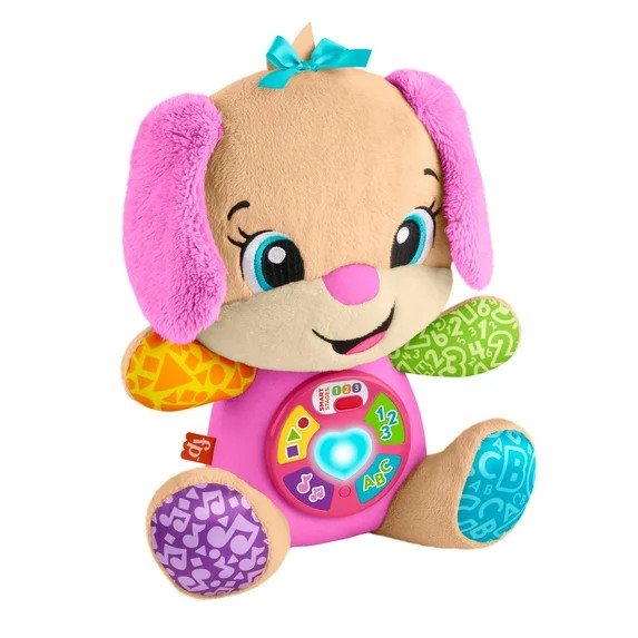 Fisher-Price Laugh & Learn Smart Stages Sis Pink Plush Musical Learning Toy for Baby & Toddler | Walmart (US)