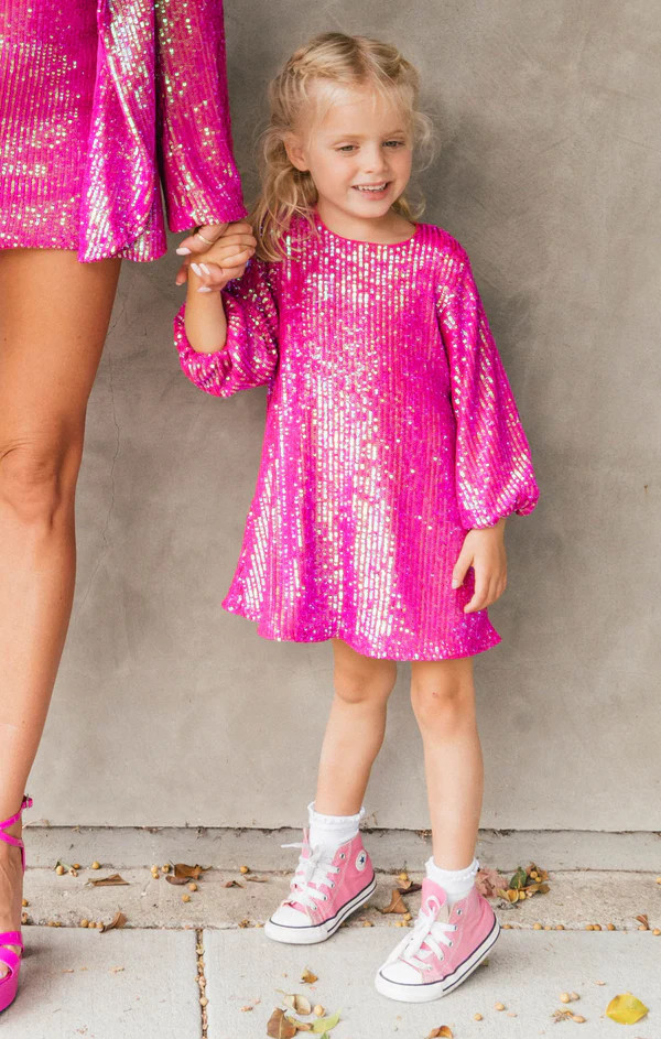Once Upon A Time Dress ~ Pink Disco Sequins | Show Me Your Mumu