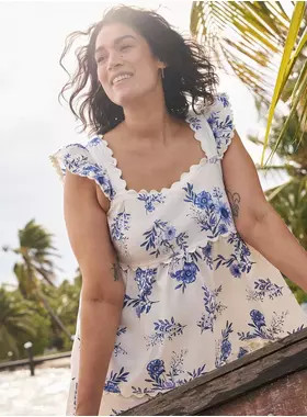 Belle Isle Ruffle Babydoll Top | Torrid (US & Canada)