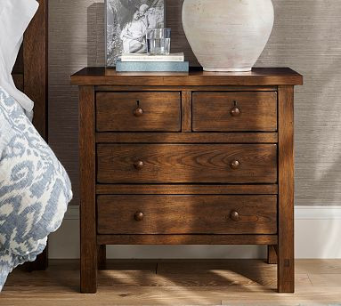 Farmhouse 4-Drawer Nightstand (28.5") | Pottery Barn CA