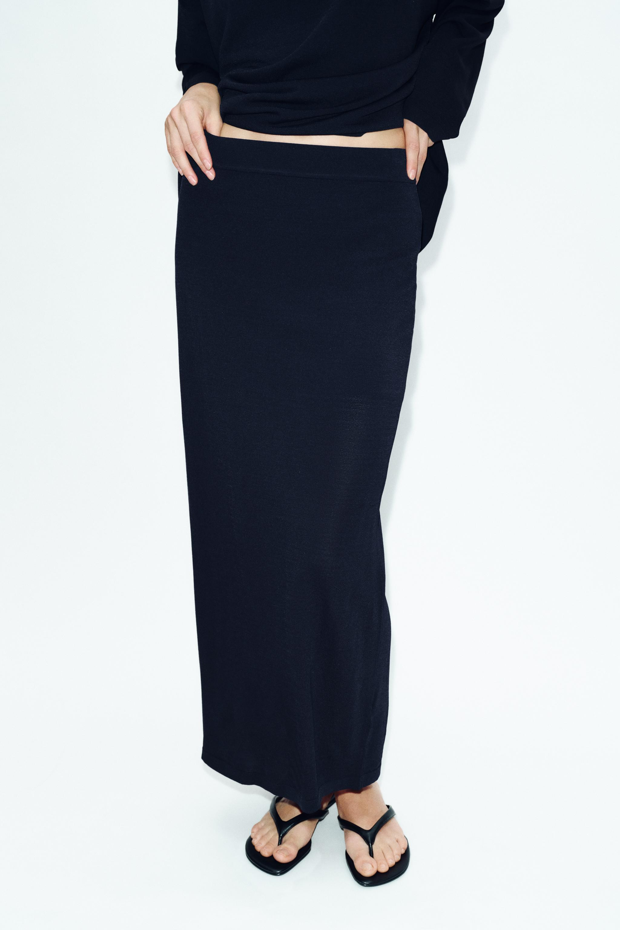 FINE KNIT MIDI SKIRT | Zara US
