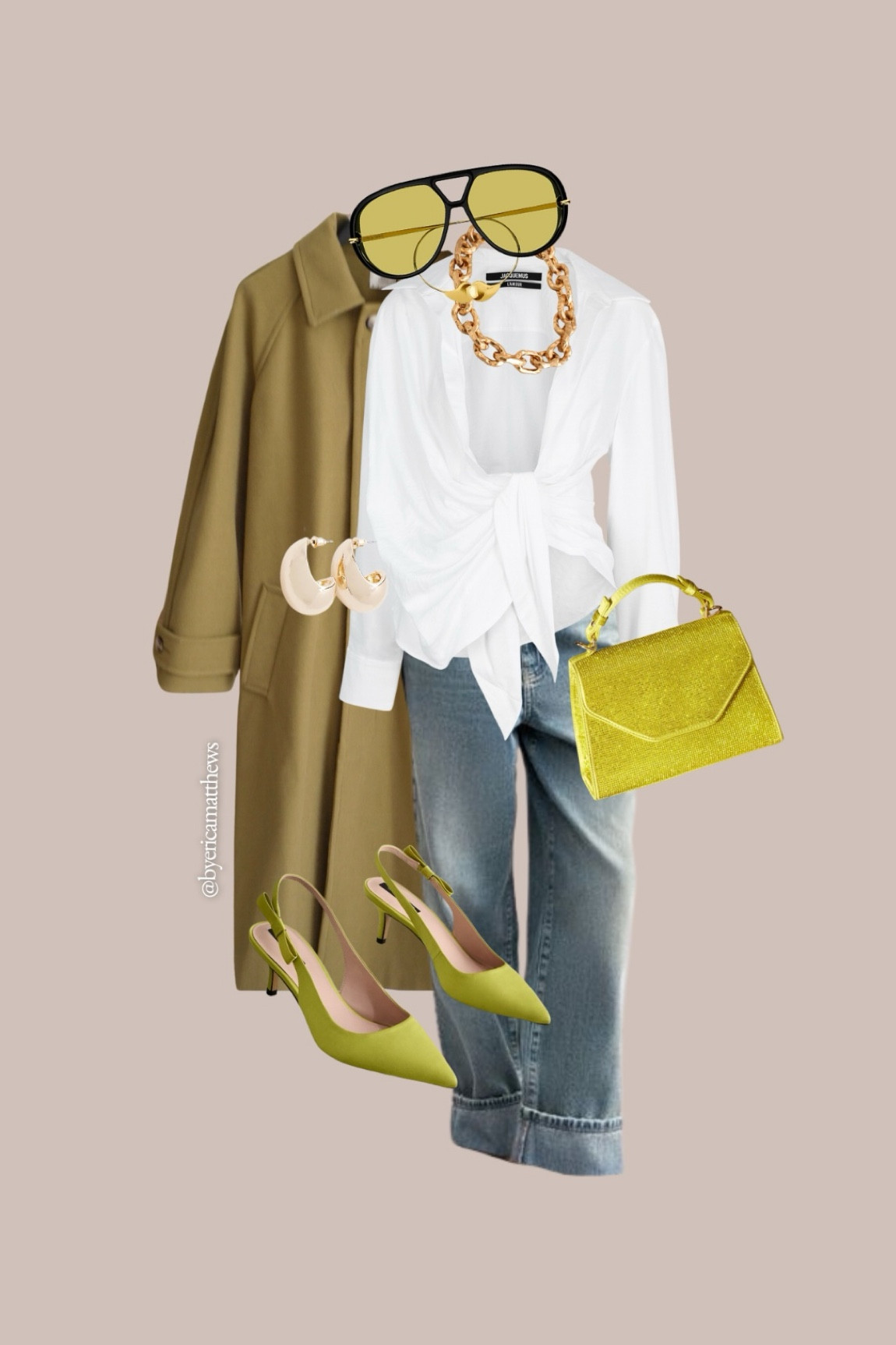Layered Up & Feeling Unstoppable 💚✨
One of my fav’ Outfits this season so far!
If you love this look, you know where to find it! 💕💕

What I’m wearing:
- Lime Green Tabitha Simmons Dela Leather Slingback Point Heels
- Yellow Tabitha Simmons Stella Sparkle Handheld Bag
- Gold Tone Tabitha Simmons Yasmin Chunky Chain Necklace
@nextofficial x @tabithasimmons 
- The Bahia shirt @jacquemus 
- ‘Curvy Friendly’ Turn up jeans @newlook 
- Green trench coat @tuclothing 
- Sunglasses @newbottega 
- Earrings @marksandspencerstyle 

*Disclaimer: Some items featured on this post were gifted PR

@nextofficialpr #ootdfashion #eveningwear #partywear #nextfashion #midsizefashion #fashionstylist #Fblogger #fashionbloggeruk #howtowearit #midsizeoutfit #ootdautumn #ootdwinter #capsulewardrobe

#LTKmidsize #LTKstyletip #LTKuk