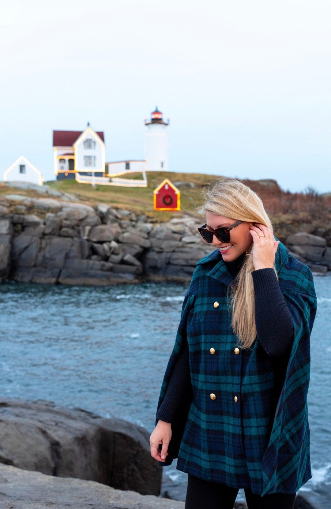 Back in stock 🔔 Blackwatch Wool Cape

#LTKHoliday #LTKOver40 #LTKTall