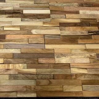 5/8 in. x 5-7/8 in. x 23-3/4 in. Reclaimed Multi-Dimensional Hardwood Decorative Wall Panel (6-Pa... | The Home Depot