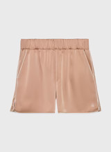 Mocha Satin Pyjama Shorts– Nori | 4th & Reckless