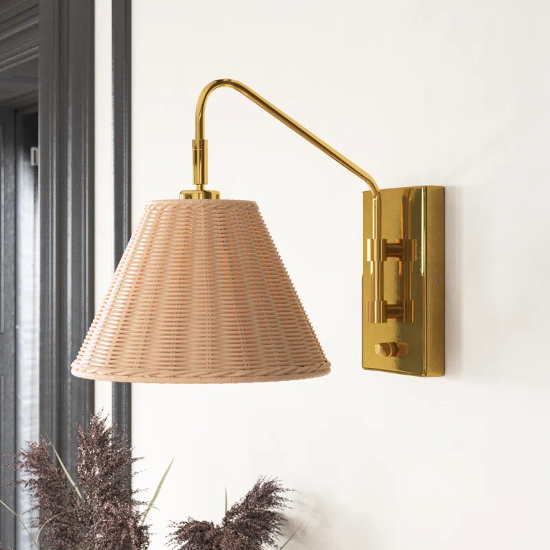 Maebel 1 - Light Gold Armed Sconce | Wayfair North America