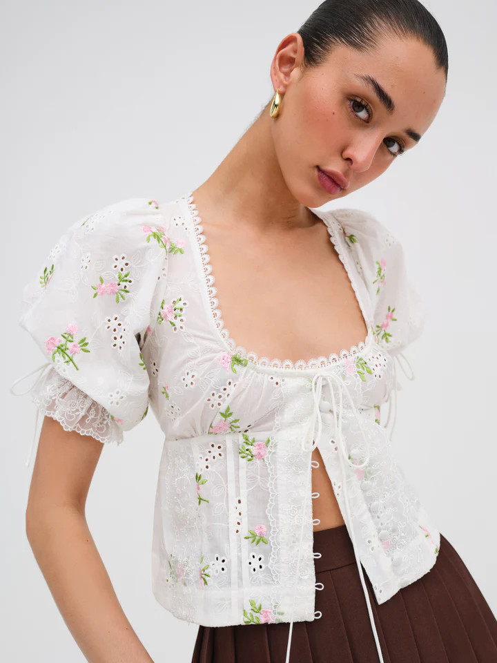 Medici Crop Top | For Love & Lemons